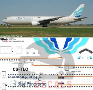 Calcomanías V1 Boeing 767-300 Panorama Azul para Kit de Avión Modelo 1/144 Zvezda  - Imagen 1 de 8