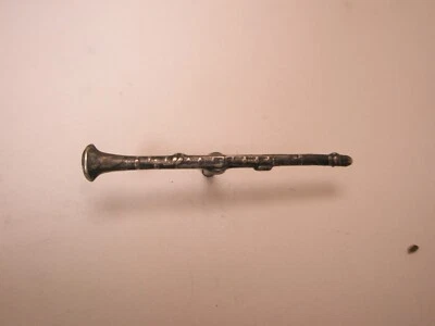 Clarinet Wood Wind Music Instrument Vintage TINY SMALL Tie Tack Lapel Pin w66 - Image 1 of 4