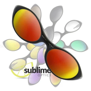 POLARIZED Metallic Fire Red Replacement Lenses For Oakley Eye Jacket 'NEW' - Picture 1 of 5