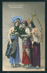 German 1920 Three ICE SKATERS Eis Ballet Performers At ADMIRALS PALACE Berlin - Picture 1 of 1