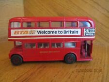 Vintage Tin London Double Decker Bus Red Welcome to Britain *shipping included!*