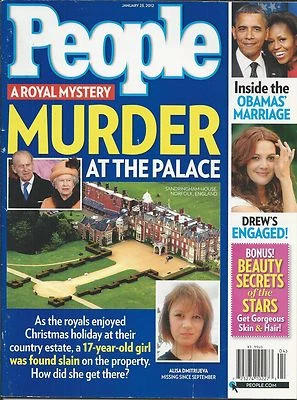 People Magazine Royal Mystery Scandal Barack and Michelle Obama Drew Barrymore . - Image 1 of 4