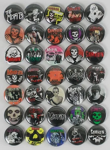 Lote de 35 botones Pinback Pin Misfits 1" SAMHAIN DANZIG DOYLE insignia punk rock - Imagen 1 de 6