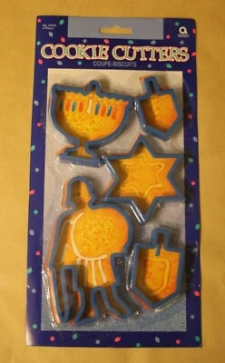 Hannukah Janukah Designs Juego de 5 piezas de cortador de galletas de plástico Amscan Nuevo en paquete Nuevo Foto 1 de 4