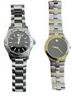 2 MOVADO MENS SWISS WATCHES SERIES 800 42 MM & 1 SPORTS EDITION STEEL GOLD