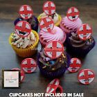 12 X England Football Or World Cup Ring Cupcake Toppers Cupcakes Cake