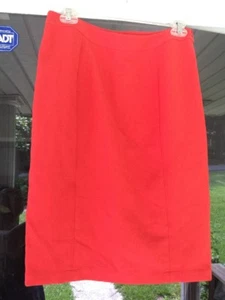 BROADWAY & BROOME MADEWELL CORAL PINK STRAIGHT SEXY PENCIL SKIRT SZ 8 NWOT - Picture 1 of 11
