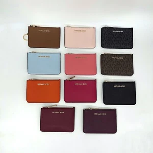 Michael Kors Jet Set Viaje Parte Pequeña con Cremallera Tarjeta Moneda Llave Bolsa Billetera Nuevo con Etiquetas $188 - Imagen 1 de 57