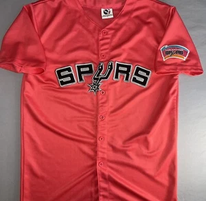 Camiseta deportiva de béisbol Something Inked San Antonio Spurs rosa fiesta adulto grande - Imagen 1 de 9