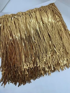 Sequin Tassel Fringe Trim Fringing Thick 15cm Drop x 1 ONE YARD 31 COLOURS - Picture 1 of 31