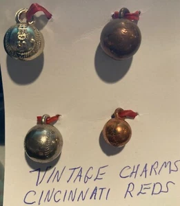 Vintage Cincinnati Reds Charms Lot (4) Circa 1940's to 1960's - Picture 1 of 5