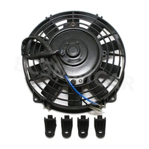 8in Car Slim Fan Push Pull Electric Radiator Cooling Mount Auto Cooler Kit 12V - Bild 1 von 9