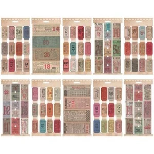 Tim Holtz Idea-ology Stickers 335pcs - Ticket Book TH94036 - Picture 1 of 2