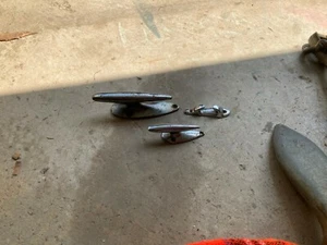 Vintage 6" & 4 & 3" Chrome Streamline Boat Cleats - Chris Craft - Picture 1 of 8