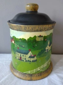 Almohada Valerie Americana Arte Folclórico Rural Campo Granja Diseño de Iglesia Jarro - Imagen 1 de 7