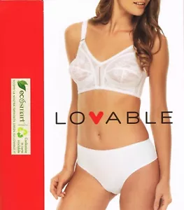 1 REGGISENO Lovable ANTONELLA 17490 senza ferretto Taglia 5B bianco - Foto 1 di 14