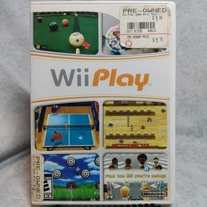 Wii Play Nintendo Wii Juego Deportivo Disco, Estuche y Manual!  - Imagen 1 de 5