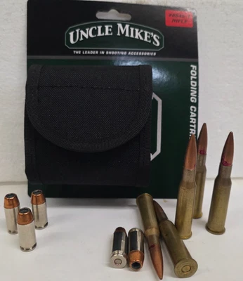 UNCLE MIKE'S Uncle Mikes Kodra Nylon Folding Rifle Carrier 10 Cartridge Black One Size 88451