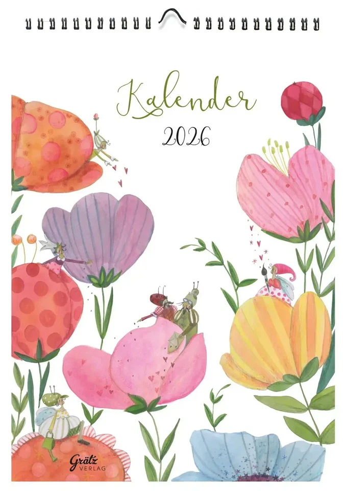 Wochenplaner Blumen 2026 Mohnblumen Silke Leffler Kalender 13 S. Deutsch 2026 - Bild 1 von 1