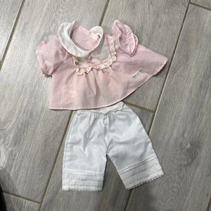 Ropa infantil Cabbage Patch de colección años 80 parte superior a rayas con fondo blanco g4 - Imagen 1 de 9