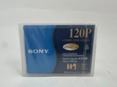 Nuevo cartucho de datos Sony Blank Media Premium 120P DDS-2 4 GB sellado Foto 1 de 2