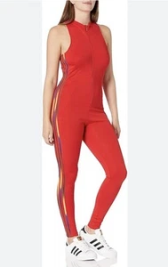 Adidas Rojo Rasta Verde Exótico Reggae Cremallera Mono Body Todo en 1 Pieza 12 M - Imagen 1 de 15
