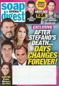 Soap Opera Digest Jan 25, 2016 BRANDON BEEMER-EMME RYLAN-MICHELLE STAFFORD-DAYS - Picture 1 of 4
