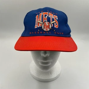 Gorra de béisbol azul vintage de los New York Mets Snapback juvenil años 90 MLB - Imagen 1 de 7