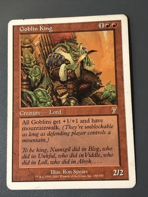 Goblin King X1 Played Condition See Pics Front Back - Image 1 of 2