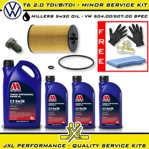 VW Transporter T6 2.0 TDI/BiTDI Minor Oil Service Kit - Millers Oil 5w30 - Picture 1 of 1