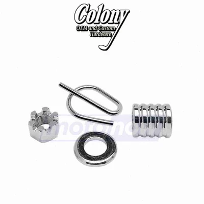 Colony Rear Axle Spacer and Nut Kit for 1988-1999 Harley Davidson FLSTC ln - Imagem 1 de 4