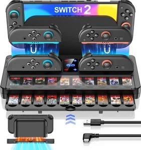 4-in-1 Charging Dock for Switch 2 Joy-Con Controller Charger Storage Station - Picture 1 of 9