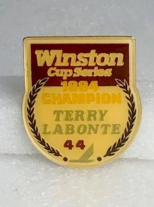NASCAR-Terry Labonte #44 1984 Champion Winston Cup Series Large Poly Coated Pin - Picture 1 of 2