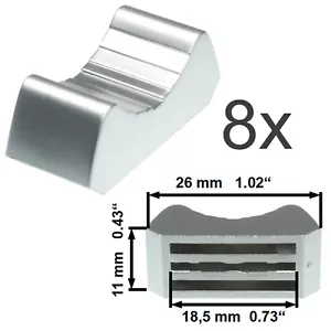 Sifam 8pc FADER KNOB CAP touche sensitive slide potentiometer fader PROFESSIONAL - Picture 1 of 10