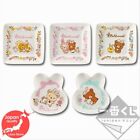 RARE Rilakkuma Flower Garden Rabbit Kuji 2019 Mini Plate Set of 5 EXPRESS JAPAN
