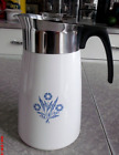 9 Cup Blue Cornflower Corelle Enamel Ware Coffee Pot Percolator