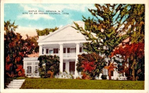 Maple Hill Geneva NY Site of Indian council 1921 postcard a100 - Picture 1 of 2