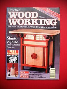 Practical Wood Working Monthly Magazine c/w Free Plansheet 9 Projects June 1992.