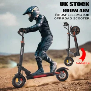 800W 10" Off Road Tire Folding Electric Scooter Adult with Seat  28MPH M4 PRO S+ - Picture 1 of 21