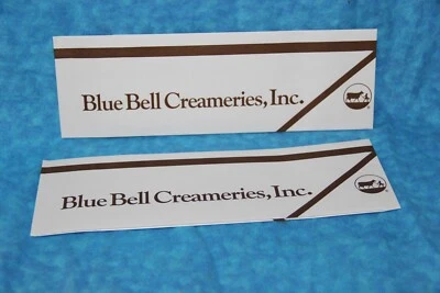2) Blue Bell сливочников ретро гостиной мороженого сервер бумаги шляпа ~ лучший в Техасе - Изображение 1 из 3