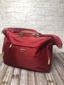 JUMP Paris Carryon Bag Vintage Cassis Riviera Crimson Red 21” Rare HTF Luggage - Picture 1 of 14