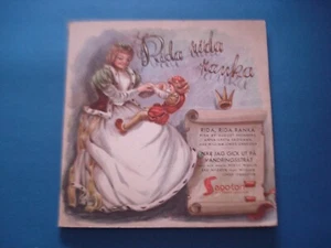 Rida rida ranka, Sago-ton, Suecia 1947 canción infantil 8" portada de álbum con letra - Imagen 1 de 6