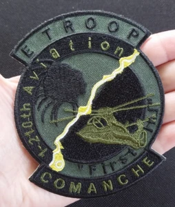 US ARMY 1st Battalion 210th Aviation E TROOP COMANCHE Attack Helicopter PATCH - Picture 1 of 7
