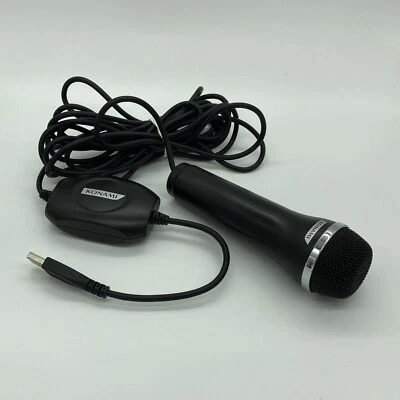 Konami Logitech USB Microphone Black Wii Xbox 360 One PS2 PS3 PS4 - Image 1 of 2