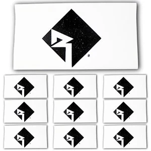 Stärke 0 3:1 Schrumpfschlauch mit Rockford Fosgate Logo 10er Pack weiß - Bild 1 von 3