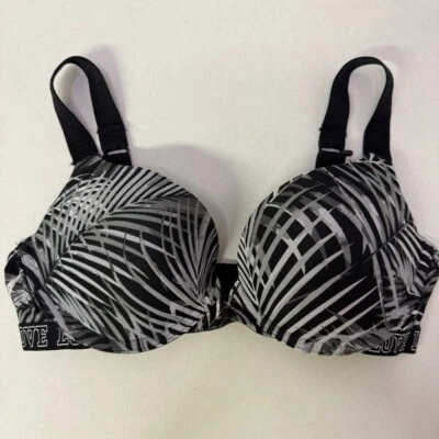 Sujetador con aros SO Juniors Micro Push-up LOVE - 34B - estampado negro/gris Foto 1 de 4