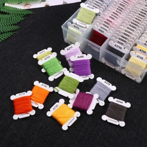 1 Box Embroidery Thread Embroidery Floss Rainbow Embroidery Floss Cotton Thread - Picture 1 of 23