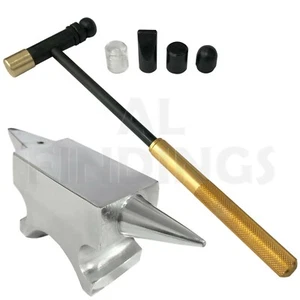 Spiegelfinish Horn Amboss Stahl Kuppel Dopping 6 Teile Hammer Werkzeug - Bild 1 von 8