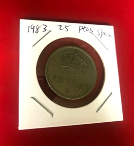 1983 25 PTAS SPAIN COIN - NICE WORLD COIN - Picture 1 of 2