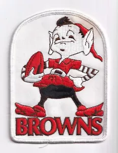 Vintage Willabee & Ward Cleveland Browns Embroidery Patch Golden Age Football - Picture 1 of 2